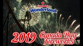 Canadas Wonderland  2019 Canada Day Fireworks [upl. by Humpage]