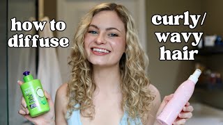 How To Diffuse Curly or Wavy Hair [upl. by Mchugh773]