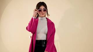 Pink Solid Long Coat For Women  Global Republic [upl. by Coffin]