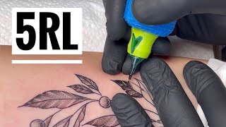 FULL TATTOOING PROCESS  Whip Shading 5RL [upl. by Sirehc]