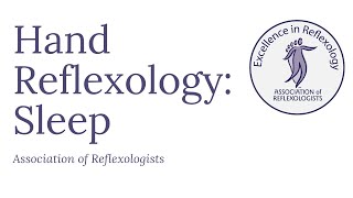 Hand Reflexology Sleep [upl. by Opaline]