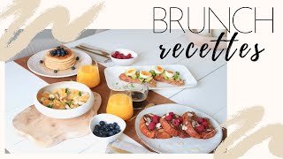 Faire un brunch à la maison  4 recettes faciles [upl. by Ddot]