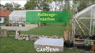 Pallkrageväxthus  Trädgårdshacks med GardenR [upl. by Scherman374]