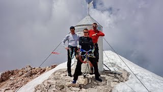 výstup na TRIGLAV Bambergova cesta červen 2017 [upl. by Eirrehs901]