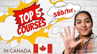 Top 5 courses in Canada 🇨🇦  Healthcare Pays up to 80 hrs [upl. by Drislane]