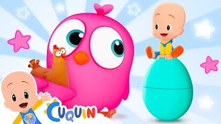 Surprise Eggs with the crazy Hen  Cleo amp Cuquin  Toddlers  Learning [upl. by Eirtemed]