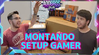 MONTANDO O SETUP GAMER DO GORDINHO AO VIVO [upl. by Synn]