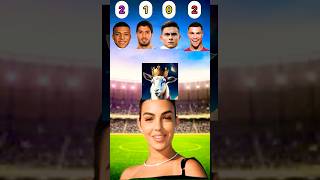 Ronaldo vs Mbappe vs Suarez vs Dybala Georgina Asks shorts yt ronaldo georgia football [upl. by Berna15]