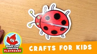 Ladybug Craft for Kids  Maple Leaf Learning Playhouse [upl. by Ronoc753]