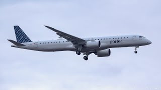 4K Delivery Flight Porter Airlines First 4 Embraer E195E2s Arriving at Toronto Pearson [upl. by Nerraf260]