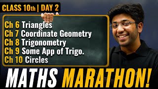 Class 10th Maths Marathon  CH 6 to CH 10 🔥  Shobhit Nirwan [upl. by Teryn431]