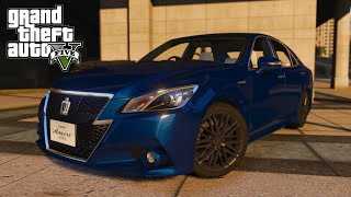 Toyota Crown Athlete Review  Grand Theft Auto V  GTA 5 Mod  4K Gameplay [upl. by Eatnhoj]