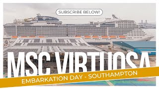 MSC Virtuosa Embarkation Day Southampton  Cruise Vlog [upl. by Hairom]