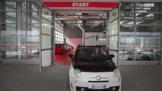 Catrinel Menghia and her brand new Abarth 500C  our HQ [upl. by Gayn]