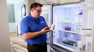 How To Replace the Water Filter in your LG French Door Refrigerator Filter Model NP LT700P [upl. by Anaher864]