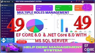 EP 49 Help Desk Management System EF Core NET Core ll NET 80 Tickets Users Roles Management🚀💥 [upl. by Emelia]