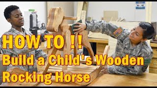 DIY amp Crafts  How to Build a Childs Wooden Rocking Horse [upl. by Anaes577]