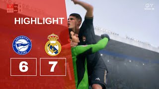 LA LIGA EA SPORTS Deportivo Alaves vs Real Madrid FC 24 manager career [upl. by Ludmilla]