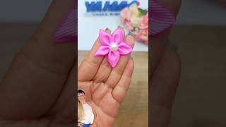 Florzinha Moana simples Janaína Gonçalves diy lacosdiy ribbon [upl. by Ovid]