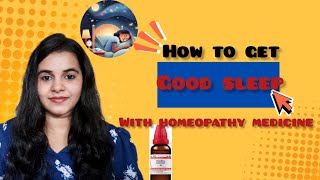 Homeopathy medicine for Good sleep 😴 [upl. by Erdda]