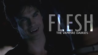 ❝Flesh  Damon Salvatore  The Vampire Dairies [upl. by Halian369]