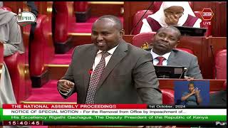 Junet Mohamed calls for protection of the 291 MPs who signed DP Gachaguas impeachment motion [upl. by Adnuahsal]