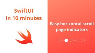 Horizontal scrolling page indicator  SwiftUI in 10 minutes  2020 [upl. by Moynahan]