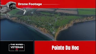 Pointe Du Hoc Drone Footage an aerial view  World War 2 Location Visit  The Bored Veteran [upl. by Regen274]