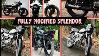 Fully Modified ❤️ Patake 💥 wali Splendor 🏍️  Thevlogerdeepu [upl. by Nnaeerb]