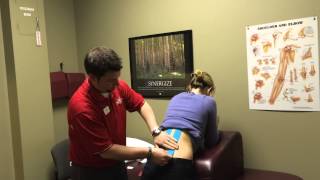 How to Tape Low Back Pain with Kinesio Tape  Sports Strapping Tape [upl. by Taryne]