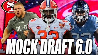 49ers Mock Draft 60  Trade BACK For More Picks [upl. by Winwaloe653]