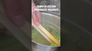 ESPÁRRAGOS TRIGUEROS 💦 ¡TIEMPO DE COCCIÓN [upl. by Lesley]