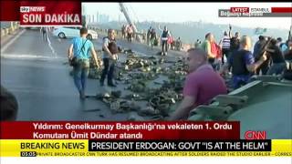 Turkey Coup Civilians Swarm Tanks In Istanbul [upl. by Nwahsir]