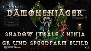 Diablo 3  Season 12  Dämonenjäger  Shadow Impale  Ninja  Build  Guide  Skills  German [upl. by Dnalyram508]