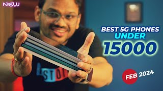 TOP 5 Best 5G Phones Under 15000 in FEB 2024 l Best Mobile Under 15000 [upl. by Casmey]