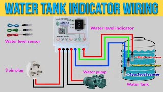 Automatic on off Water level controller wiring connection l [upl. by Ruddie702]