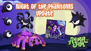 Night of the Phantoms October Update 2021 Animal Jam Play Wild [upl. by Lehplar539]