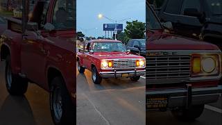 Dodge Lil Red Express Classic Pickup Truck Drive By Engine Sound Woodward Dream Cruise 2024 [upl. by Hugo137]