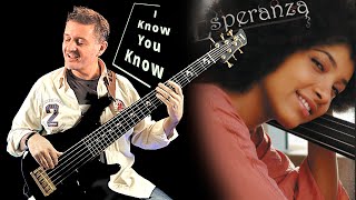 Bass Cover Esperanza Spalding I know you know bass line arranged by Andrea Manzo [upl. by Nnayelhsa]