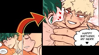 bakudeku  late Happy birthday Izuku english comic Dub [upl. by Pavier]