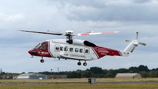 Coastguard Helicopter CG912 GMCGH at Solent Airport  Tuesday 18 July 2023 [upl. by Nibuz]