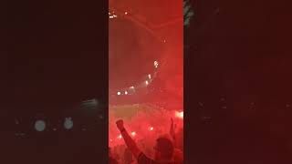 Celtic fans HUGE FIREWORKS vs Aberdeen 60 scotland shorts footballpassion [upl. by Eiramit]