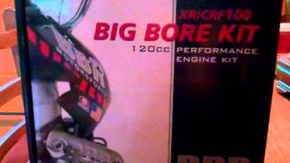 BBR xrcrf100 120cc big bore kit  Review [upl. by Ahsin266]