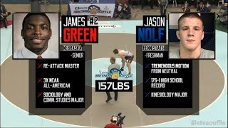 Southern Scuffle Throwback James Green Nebraska vs Jason Nolf Penn State [upl. by Alcus]