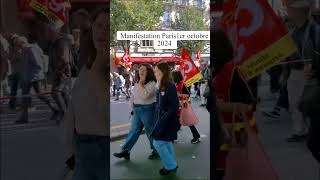 Manifestation interprofessionnelle Paris 1er octobre 2024 [upl. by Onaled89]