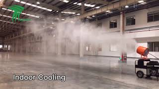 Water Jetting with Cyclostrophic wind Type Fog Cannon Sprayer [upl. by Kenelm]