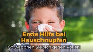 Hilfe bei Heuschnupfen  so wappnen Sie sich gegen Pollen [upl. by Yznel]