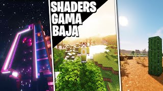 ✅ SHADERS para MINECRAFT GAMA BAJA ✅ [upl. by Yorgen940]