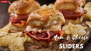 Ham and Cheese Sliders  The Ultimate Party Food [upl. by Ednew]