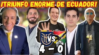 👀😃¡ENCANTADOS CON AL SELECCION DE BECCACECE  REACCIONES DE LA PRENSA EN ECUADOR  EC 4 vs BOL 0 [upl. by Brenner]